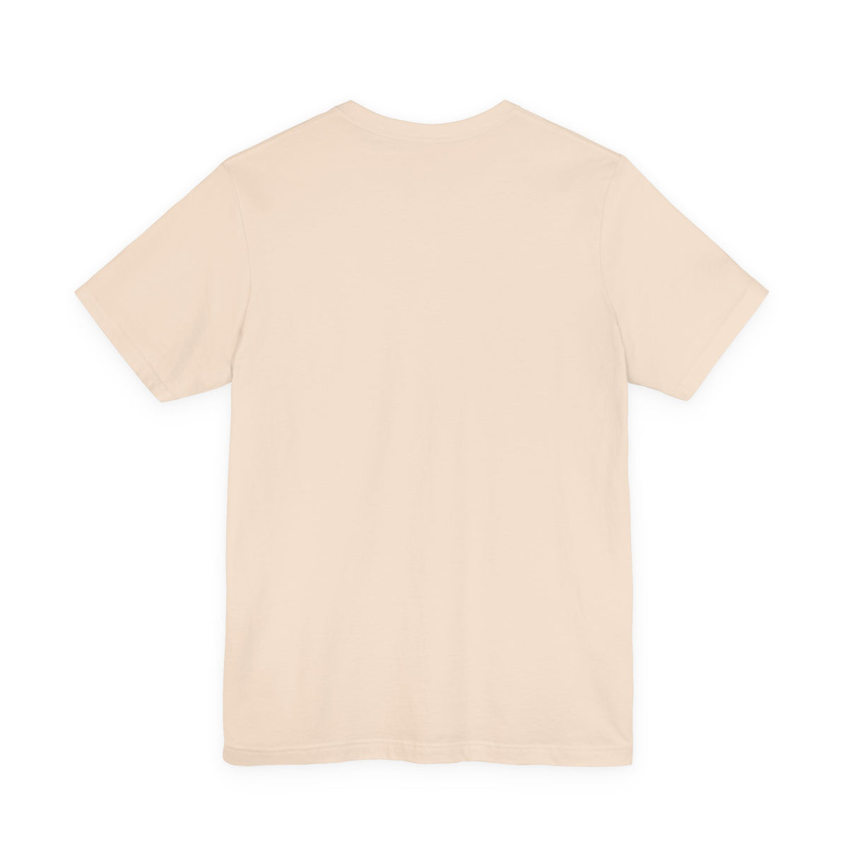 Long Body Club retro badge dachshund t-shirt in Soft Cream, back view