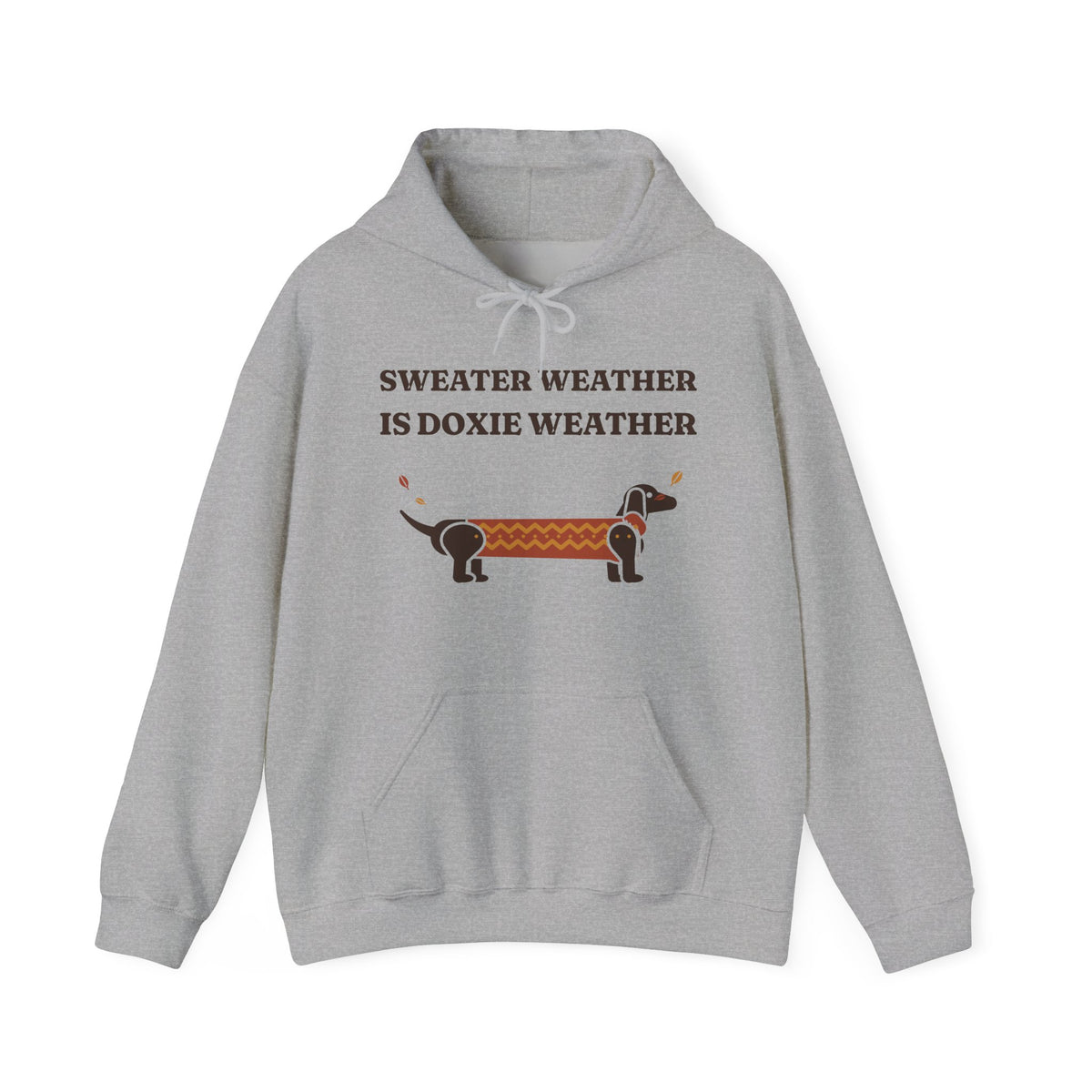 Sweater Weather Is Doxie Weather Hoodie | Cozy Dachshund Hoodie