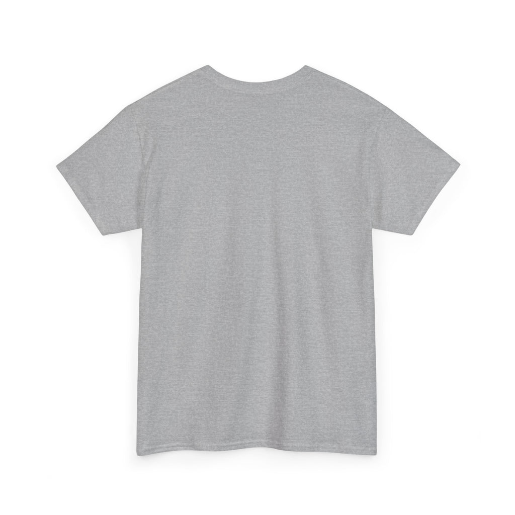 Doxie Dad dachshund dad t-shirt in Sport Grey, back view