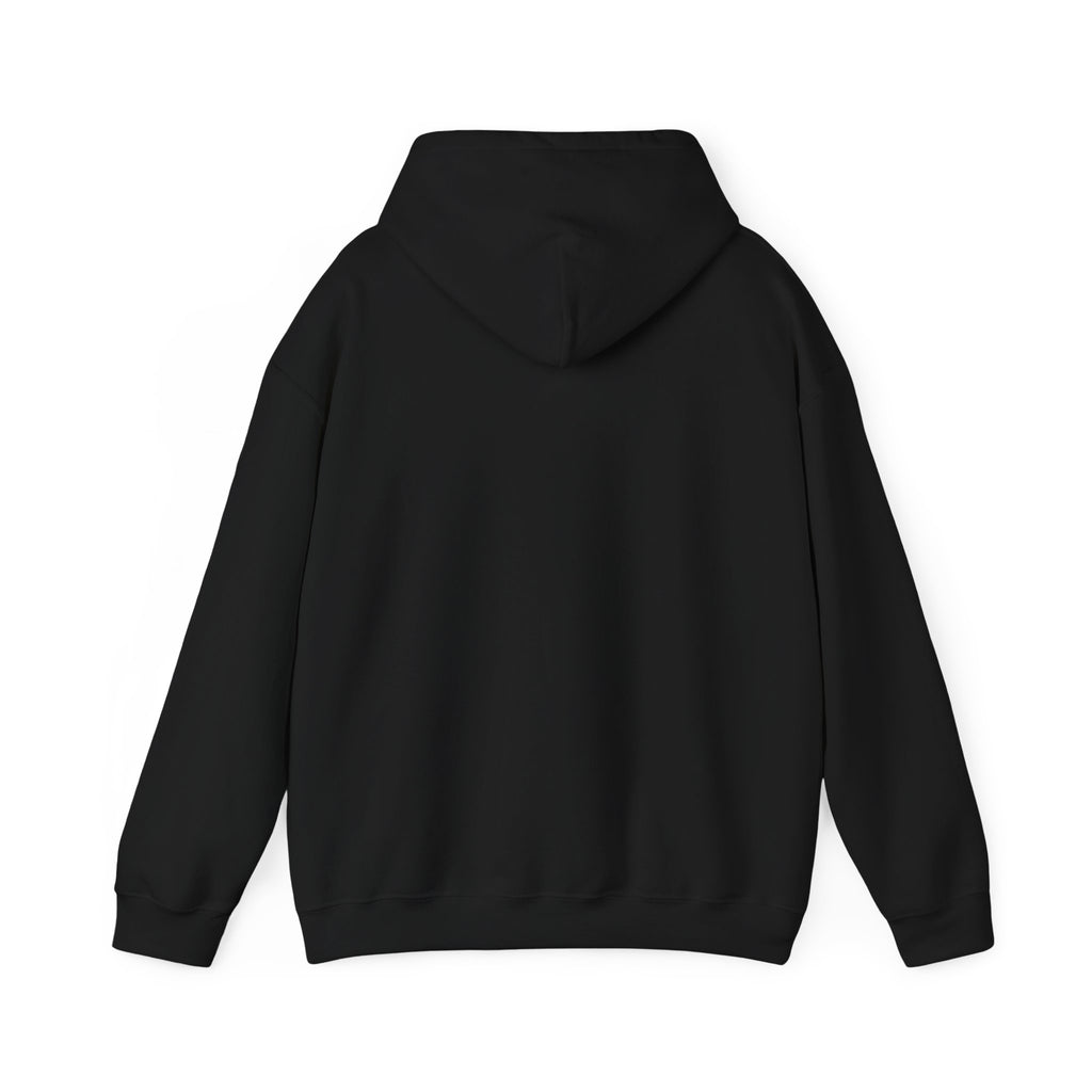 Sweater Weather Is Doxie Weather dachshund hoodie in Black, back view