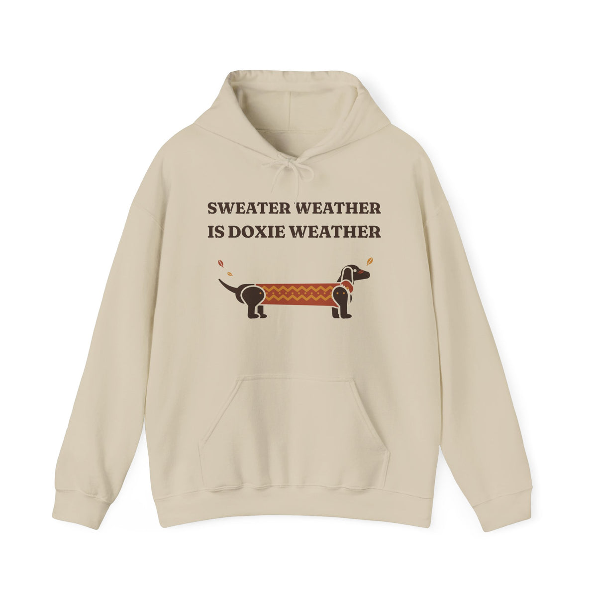 Sweater Weather Is Doxie Weather Hoodie | Cozy Dachshund Hoodie