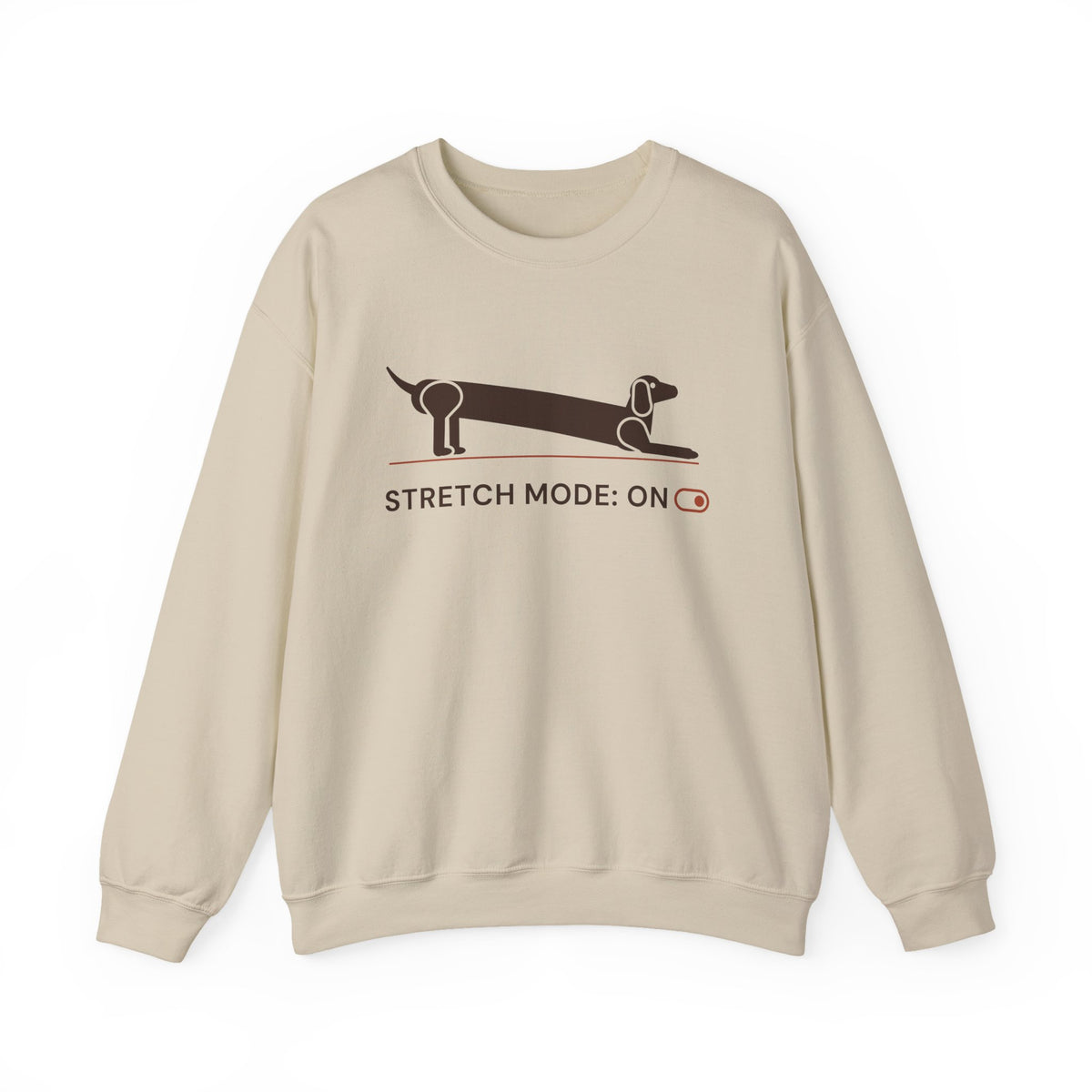 Stretch Mode On Crewneck | Funny Dachshund Sweatshirt